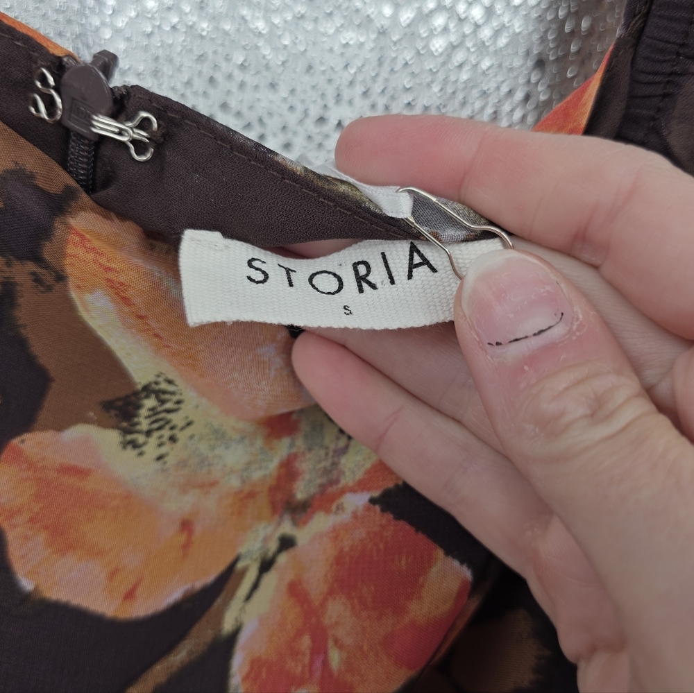 New Storia Floral Boho Maxi Dress Small - Picture 3 of 7